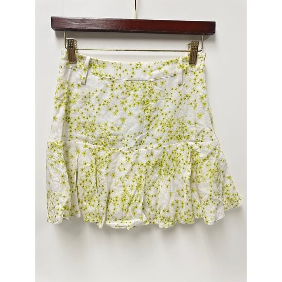 NWT AllSaints Frida Amanzi Skirt Sz 2 in Lime Green - Picture 2 of 9